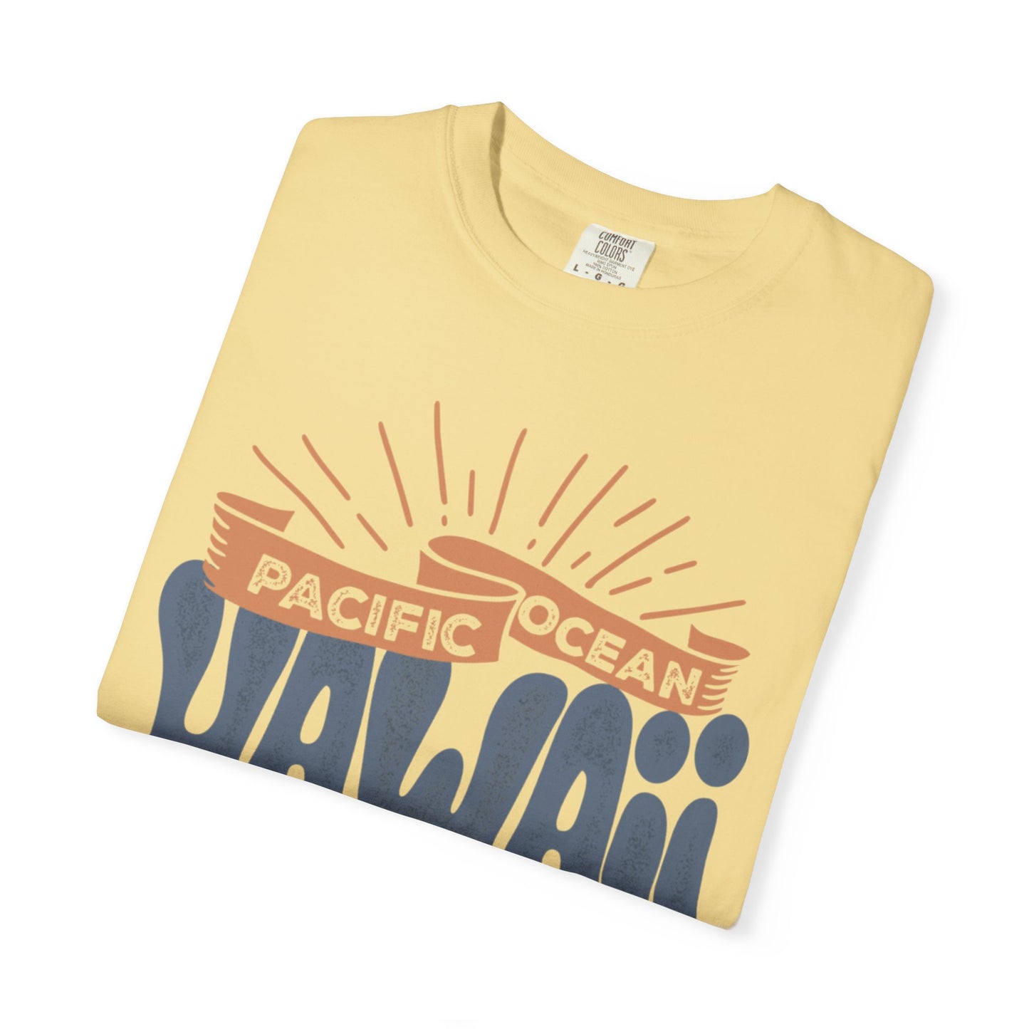 Enjoyable Pacific Ocean Hawaii Wave Rider Beach Life Sun Sand Sea Seashells Sea Waves Beach Sun Glasses Beach Surfers Unisex Heavy Cotton T-Shirt