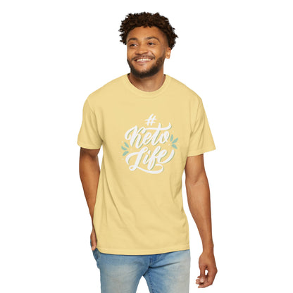 Keto Life Low-Carb Vegetables Tee Moderate Protein Fat Adaptation Intermittent Fasting Unisex Heavy Cotton T-Shirt