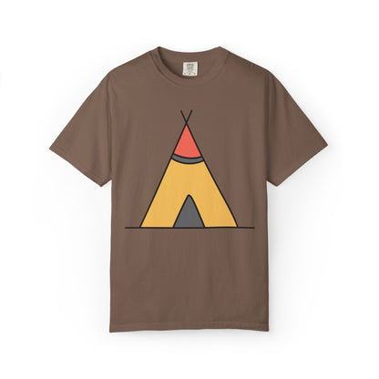 Camping  Adventure Lovers Tee Nature Exploration Bonfire Travel Van Unisex Heavy Cotton T-Shirt