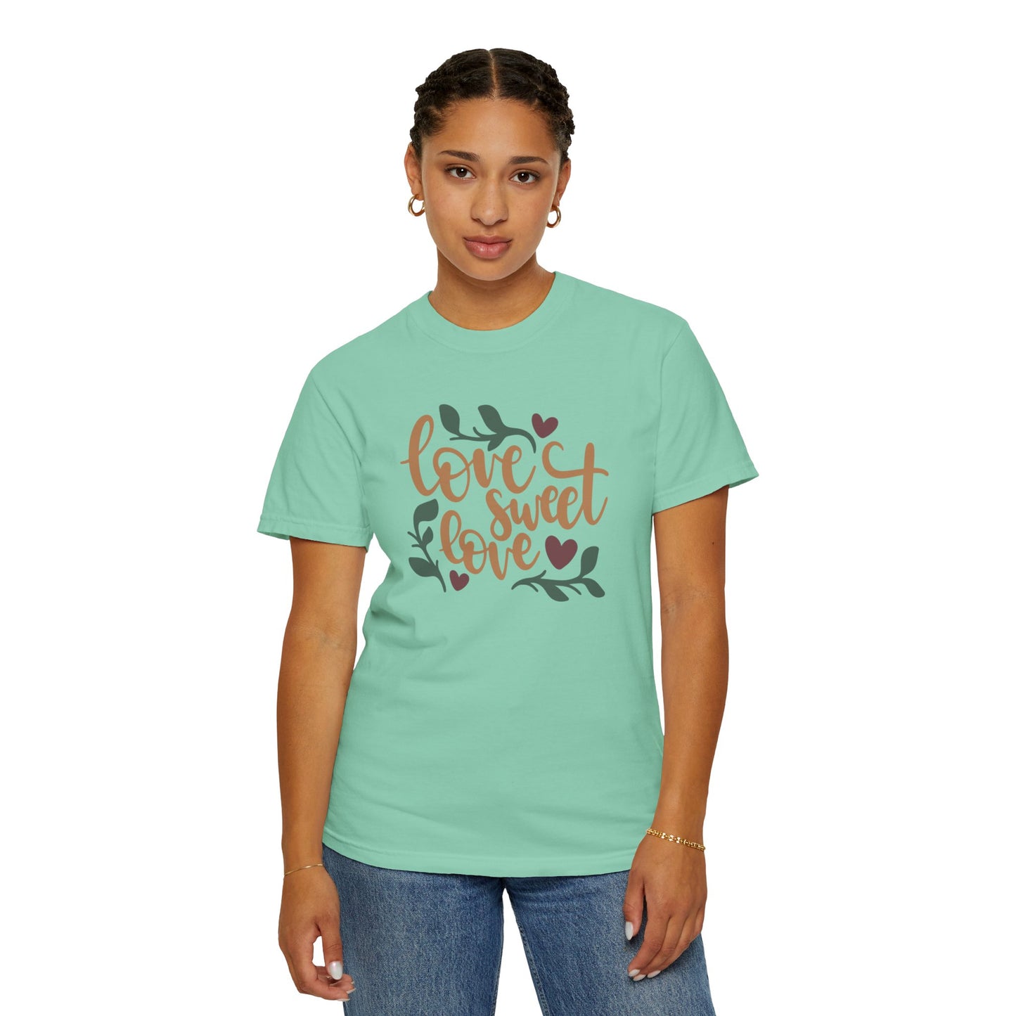 Love Sweet Love Boundless Love Affection Lover’s Tee Infinite Bliss Butterfly Kisses Evergreen Romance Unisex Heavy Cotton T-Shirt