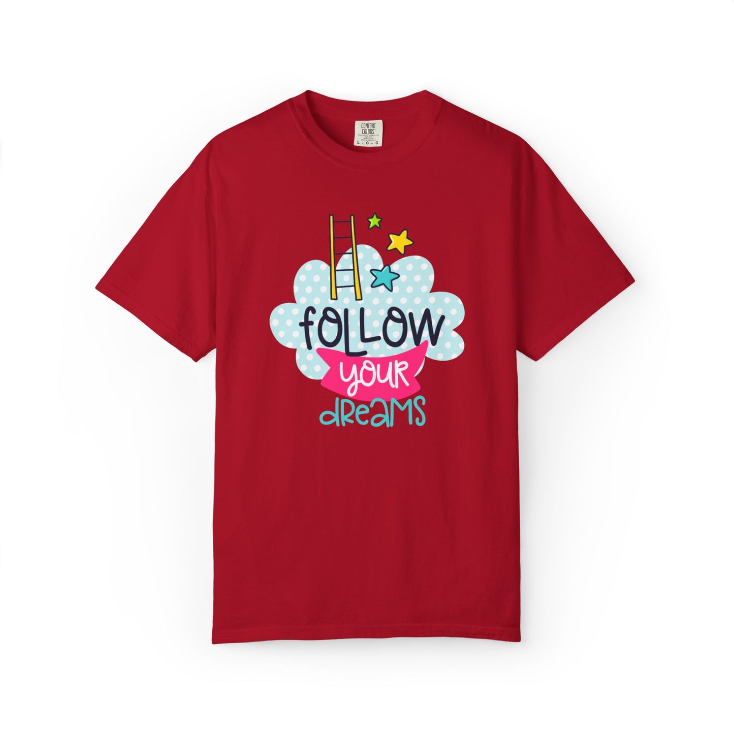 Follow Your Dreams Aspiration Determination Courage Night Wishes Unisex Heavy Cotton T-Shirt