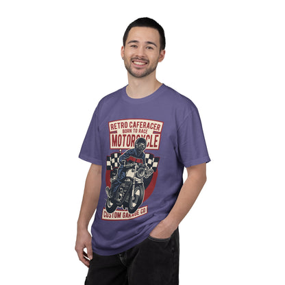 Retro Caferacer Vintage King Of The Road Classic Tee Bike Speed Racing Enthusiast Unisex Heavy Cotton T-Shirt