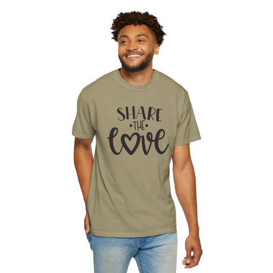 Share The Love Kindness Tee Compassion Empathy Support Community Affection Unisex Heavy Cotton T-Shirt