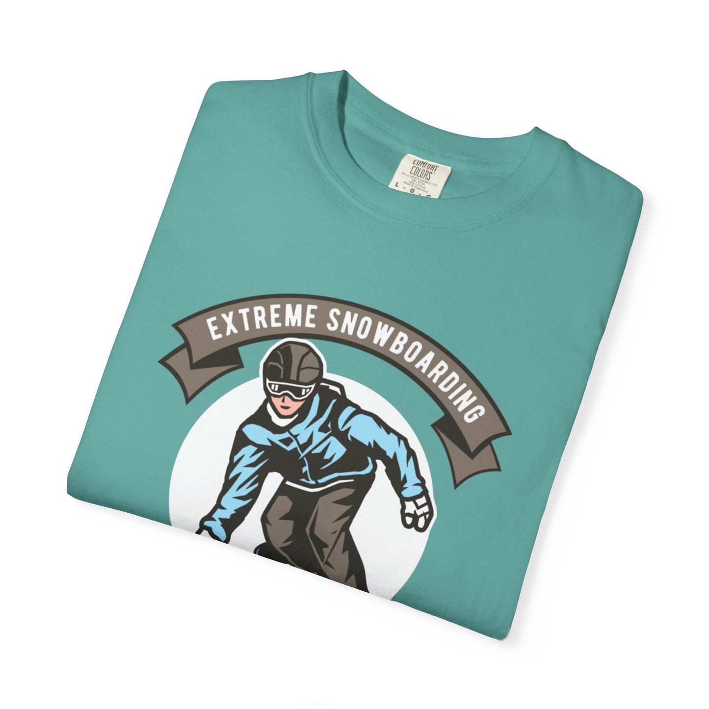 Extreme Snowboarding Sports Club Holly Jolly Winter Tee Wonderland Unisex Heavy Cotton T-Shirt