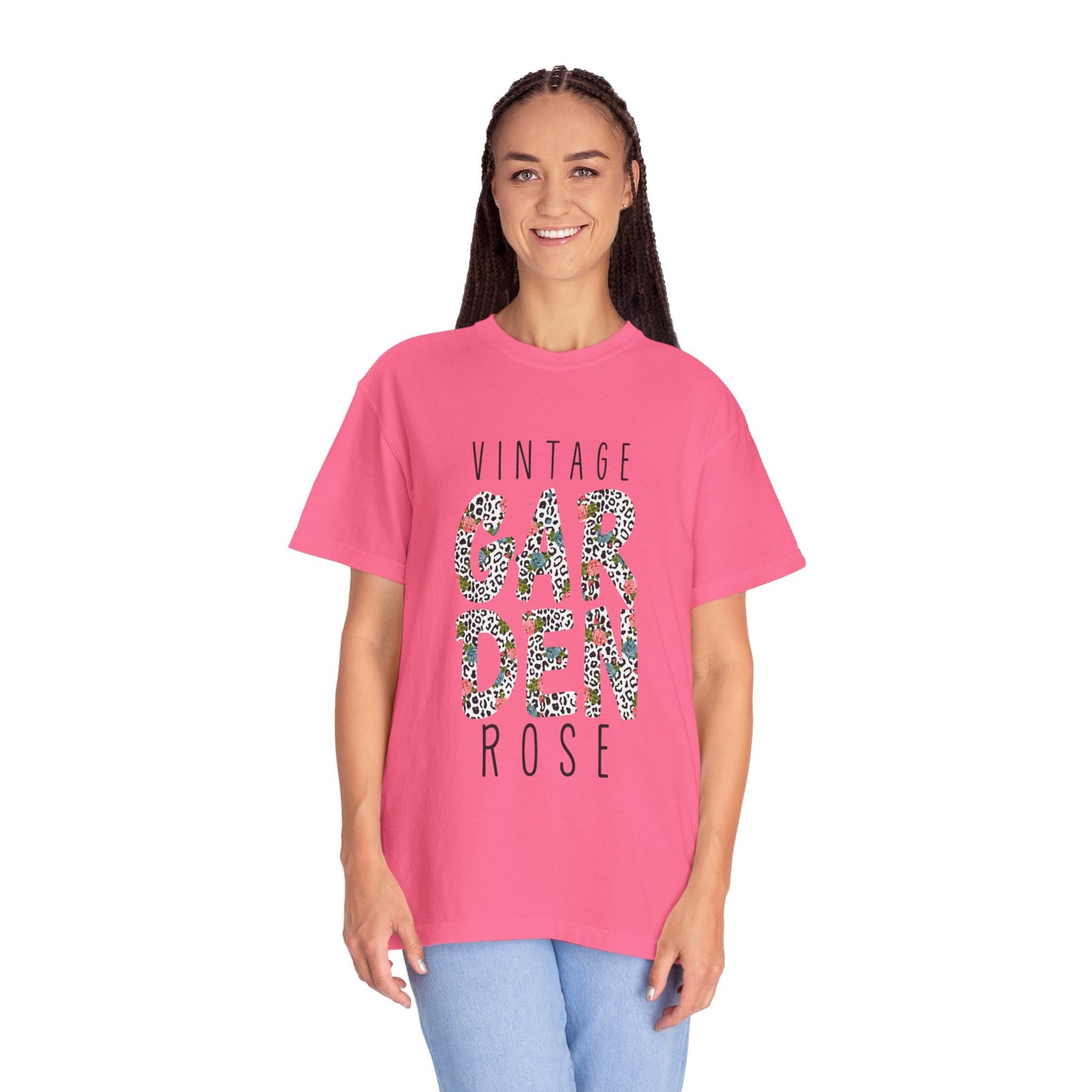 Vintage Garden Rose Heartwarming Lovely Trendy Tee Sweet Charismatic Beautiful Fragrance Happiness Unisex Heavy Cotton T-Shirt