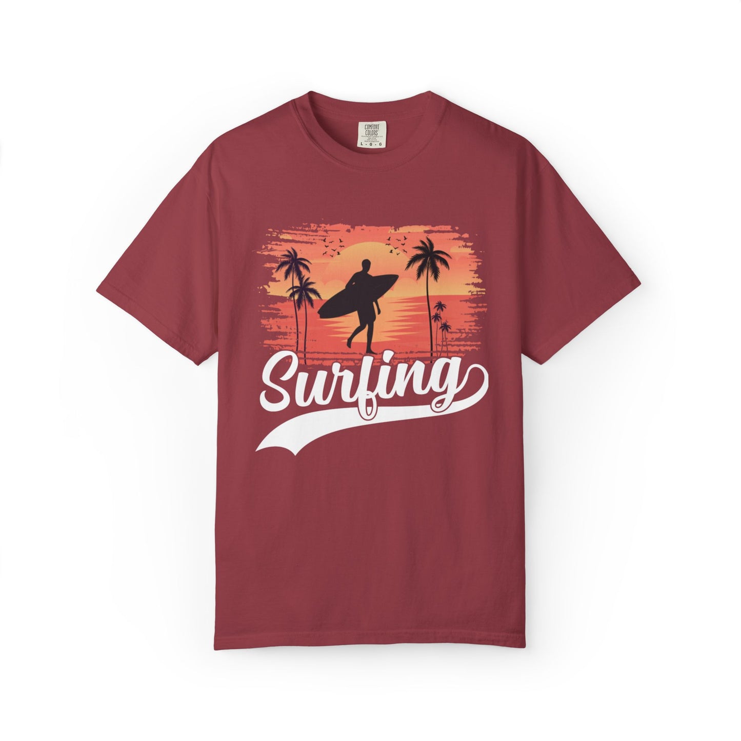 Exciting Surfing Catch The Wave Barrels & Breaks Shortboard Beach Vibes Unisex Heavy Cotton T-Shirt