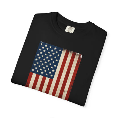 Flag USA - Unisex Garment-Dyed T-shirt