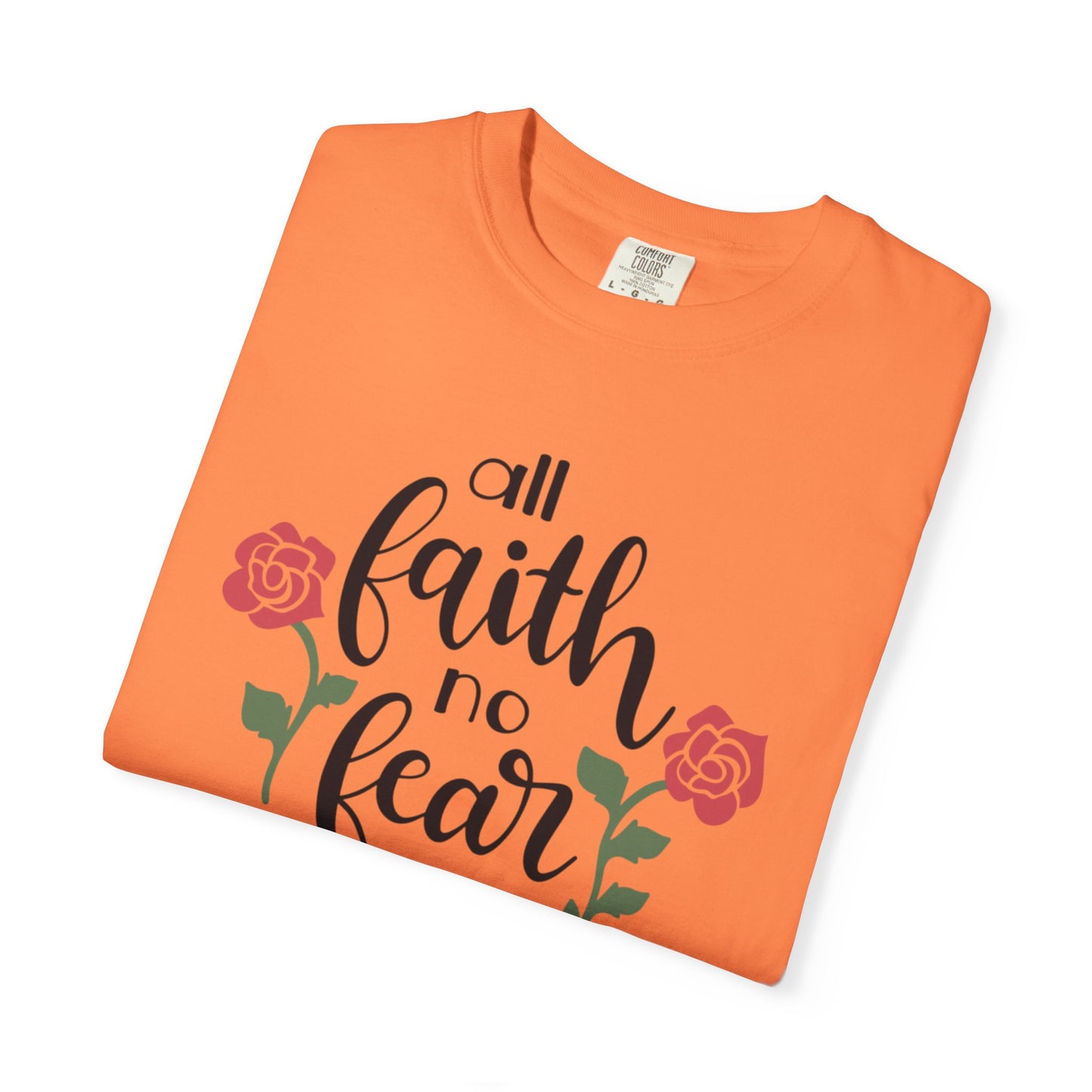 All Faith No Fear Stop Wishing Start Doing Action Goal Setting Modern Tee Achievement Self-Improvement Unisex Heavy Cotton T-Shirt