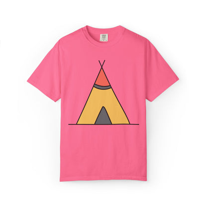 Camping  Adventure Lovers Tee Nature Exploration Bonfire Travel Van Unisex Heavy Cotton T-Shirt