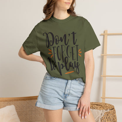 Don’t Forget To Play Warriors Tee Non-Stop Playing Gaming Obsession Unisex Heavy Cotton T-Shirt