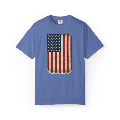 Flag USA - Unisex Garment-Dyed T-shirt