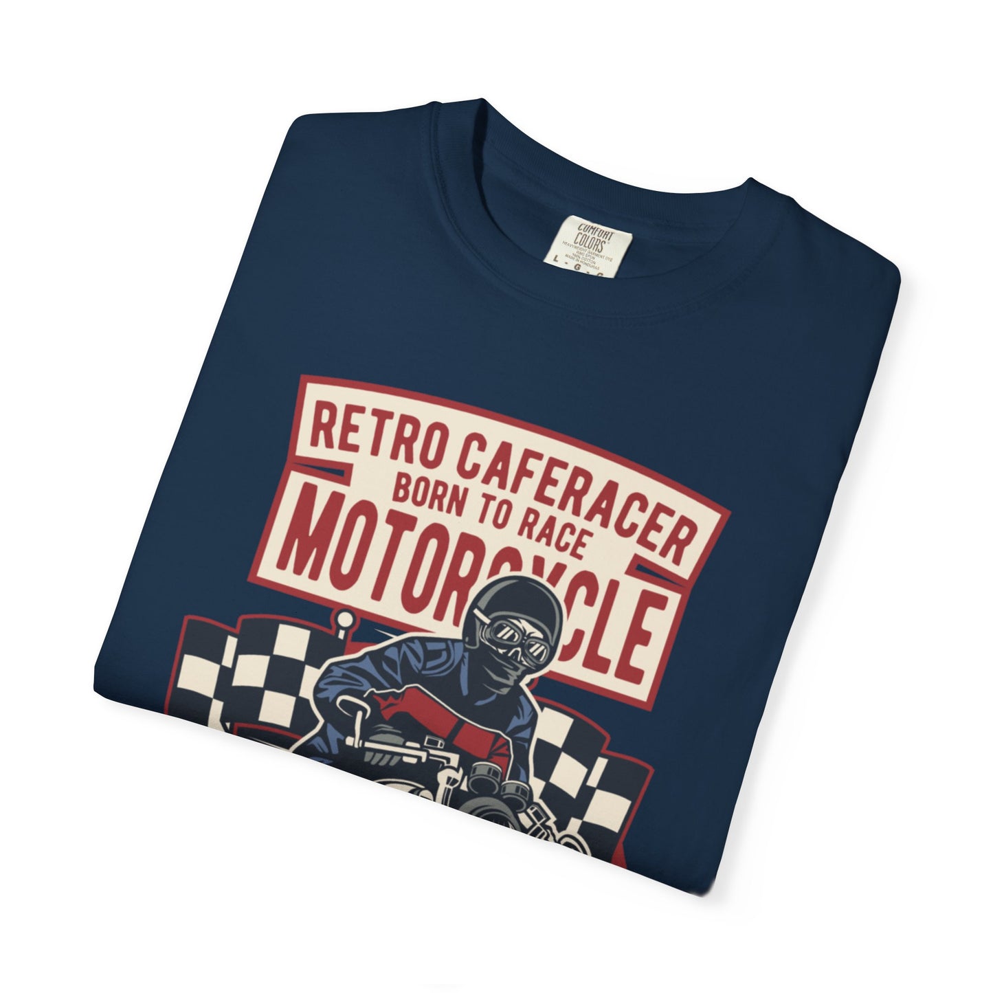 Retro Caferacer Vintage King Of The Road Classic Tee Bike Speed Racing Enthusiast Unisex Heavy Cotton T-Shirt