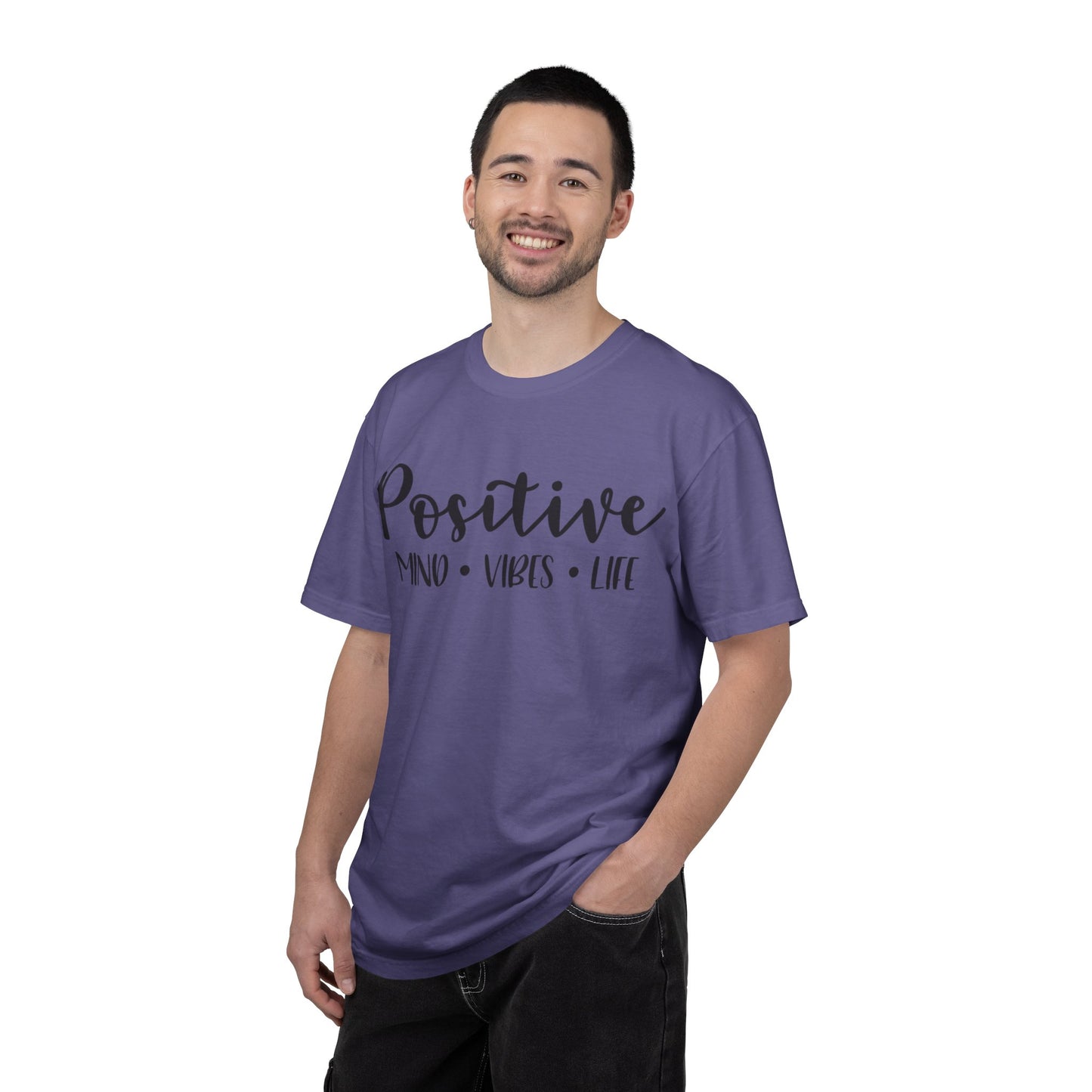 Positive Mind Vibes Life Precious Moments Tee Unexpected Blessings Divine Intervention Positive Outlook Unisex Heavy Cotton T-Shirt