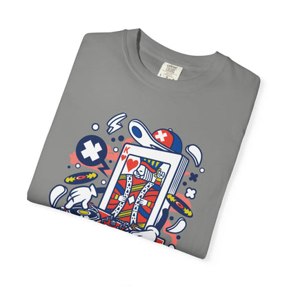 Dj King Play Card Hip Hop Vibes Trends Pop Visuals Tee Remixes Music Producer Unisex Heavy Cotton T-Shirt