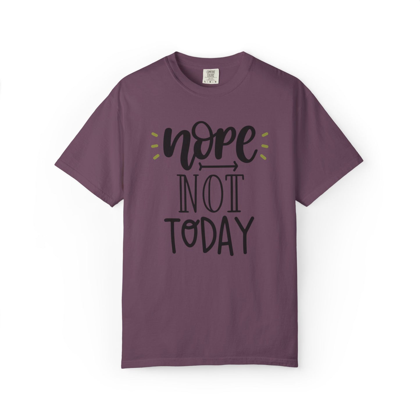 Nope Not Today Idle Moments Tee Cozy Living Contented Loafing Unisex Heavy Cotton T-Shirt