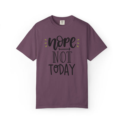 Nope Not Today Idle Moments Tee Cozy Living Contented Loafing Unisex Heavy Cotton T-Shirt