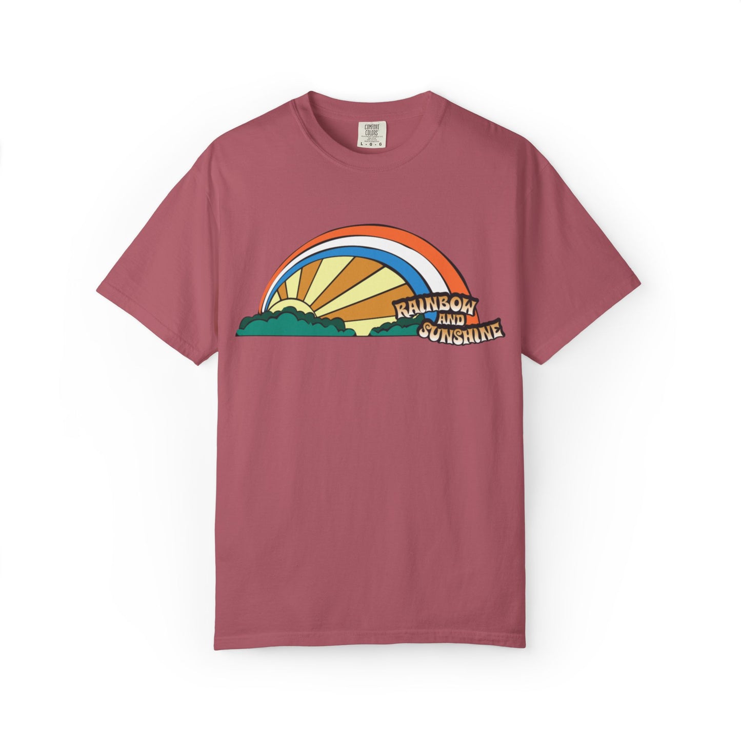 Rainbow And Sunshine Summer Trendy Tee Sunshine Days Ice Cream Summer Camp Beachcombing Anchor Unisex Heavy Cotton T-Shirt
