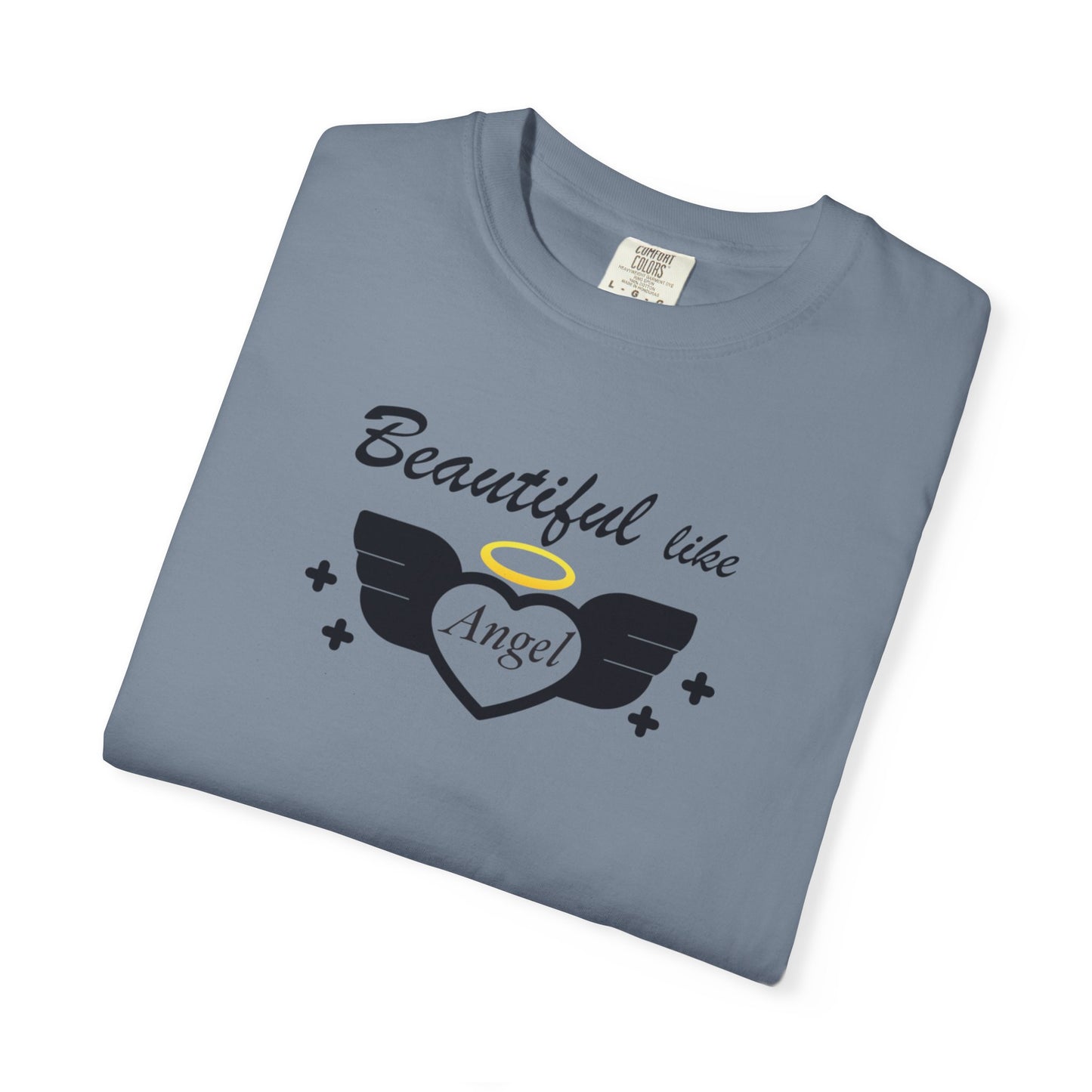 Beautiful Like Angel Politeness Tee Confidence Boost Stunning Gracefulness Unisex Heavy Cotton T-Shirt
