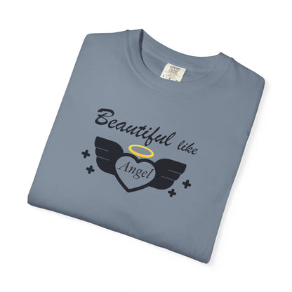 Beautiful Like Angel Politeness Tee Confidence Boost Stunning Gracefulness Unisex Heavy Cotton T-Shirt