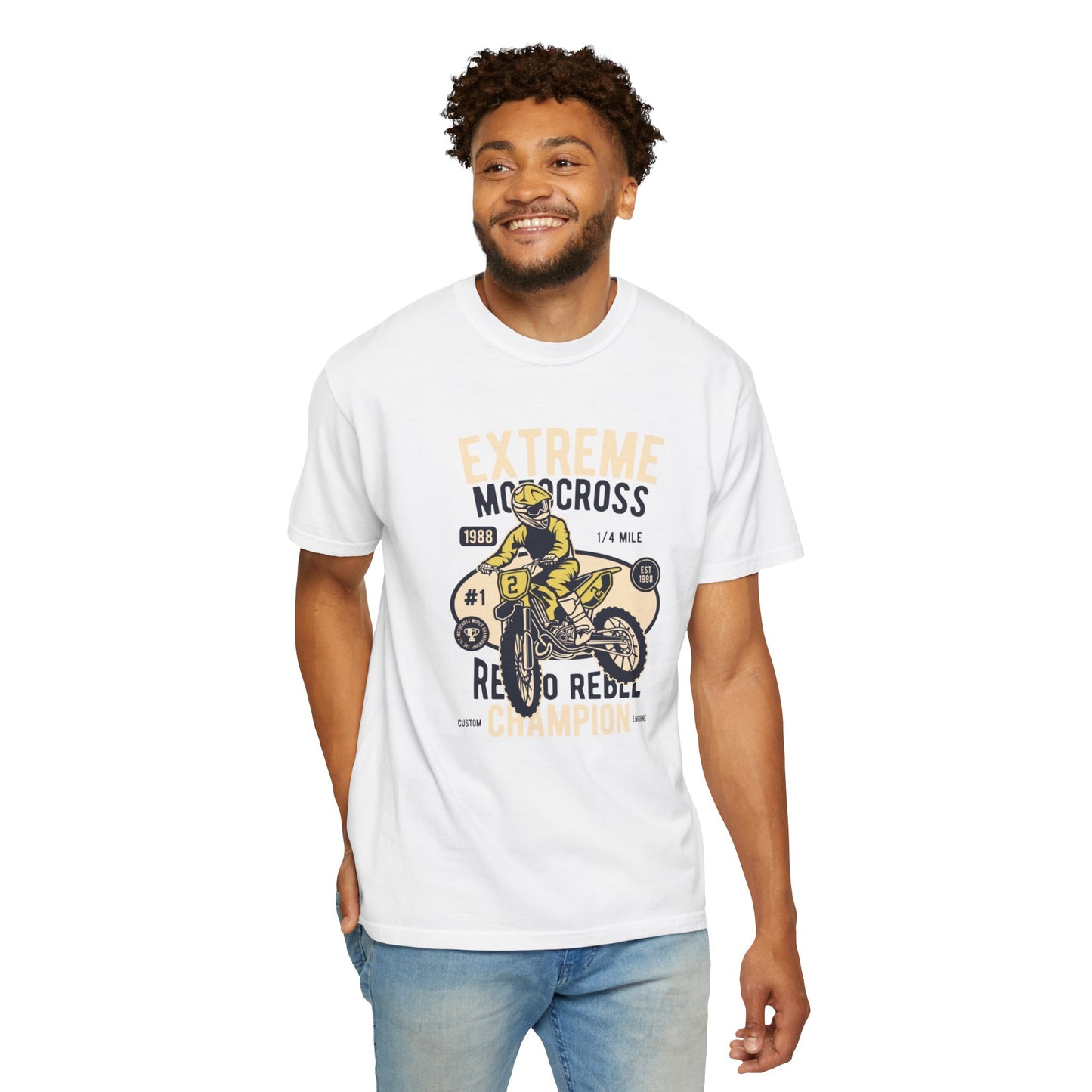 Extreme Champion Epic Trail Exploration Tee Thrill-Seeking Stunt Mastery Downhill Rush Unisex Heavy Cotton T-Shirt