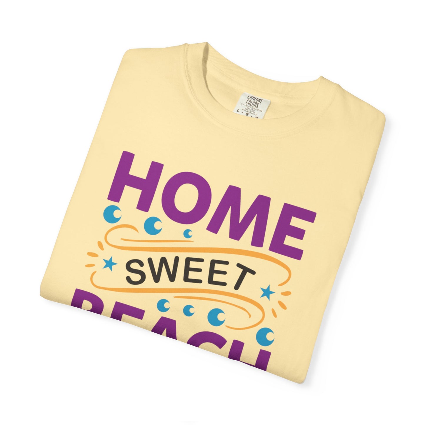 Enjoyable Home Sweet Beach House Beach Life Sun Sand Sea Seashells Sea Breeze Beach Sun Glasses  Unisex Heavy Cotton T-Shirt