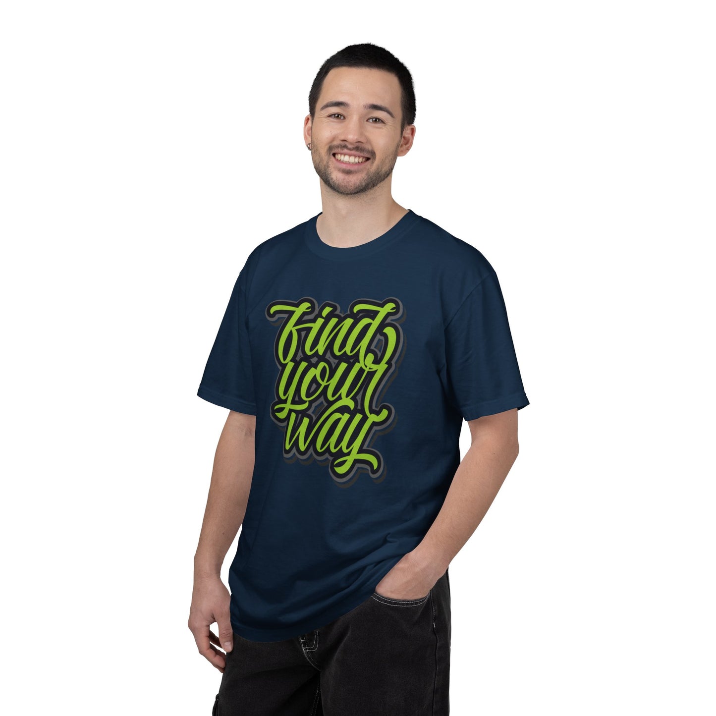 Find Your Way Direction Guidance Tee Exploration Adventure Destination Unisex Heavy Cotton T-Shirt