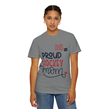 Loud & Proud Hockey Mom Power Play Cheering Stickhandling Sports Tee Legend Unisex Heavy Cotton T-Shirt