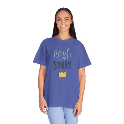 Read Me A Story Time Travel Superhero Parallel Trendy Tee Universe Fiction Connection Grand Parents Unisex Heavy Cotton T-Shirt