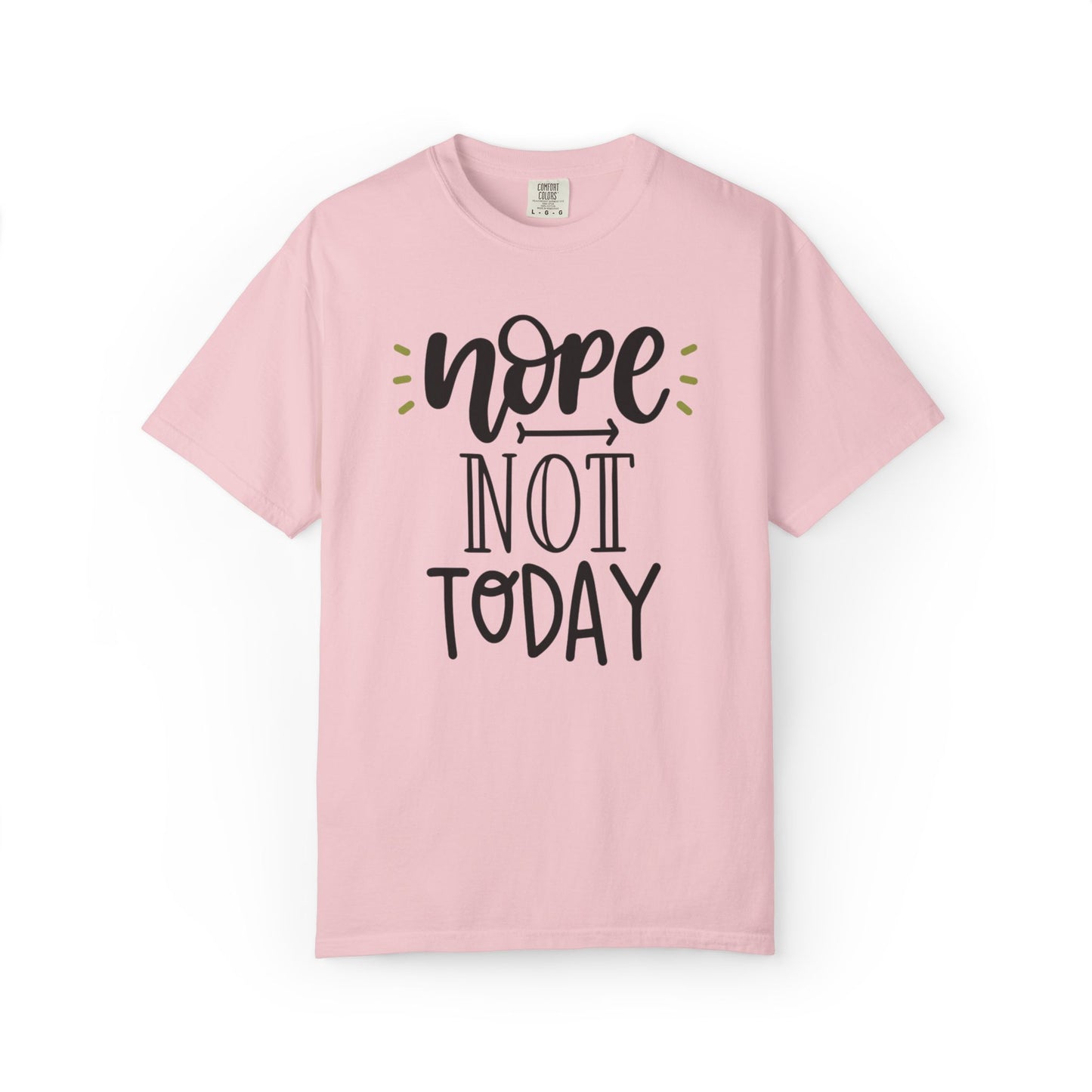 Nope Not Today Idle Moments Tee Cozy Living Contented Loafing Unisex Heavy Cotton T-Shirt