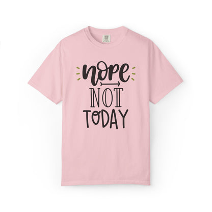 Nope Not Today Idle Moments Tee Cozy Living Contented Loafing Unisex Heavy Cotton T-Shirt