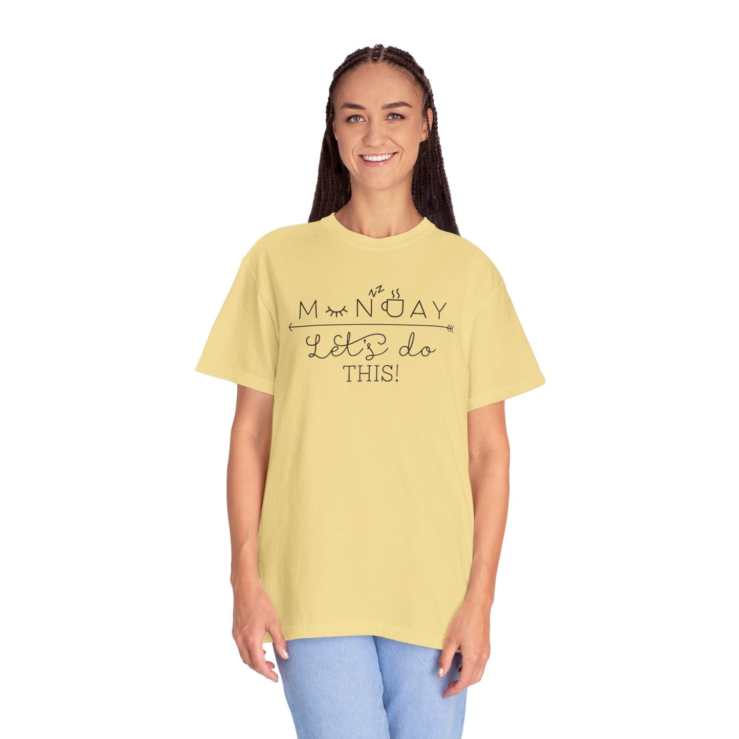 Monday Let’s Do This Motivation Tee Work Ethic Positive Mindset Focus Planning Task Completion Morning Routine Unisex Heavy Cotton T-Shirt