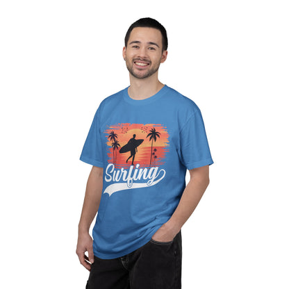 Exciting Surfing Catch The Wave Barrels & Breaks Shortboard Beach Vibes Unisex Heavy Cotton T-Shirt