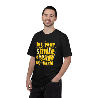 Let Your Smile Change The World Kindness Heartfelt Compliments Tee Thoughtful Gestures Love-Inspiration  Unisex Heavy Cotton T-Shirt