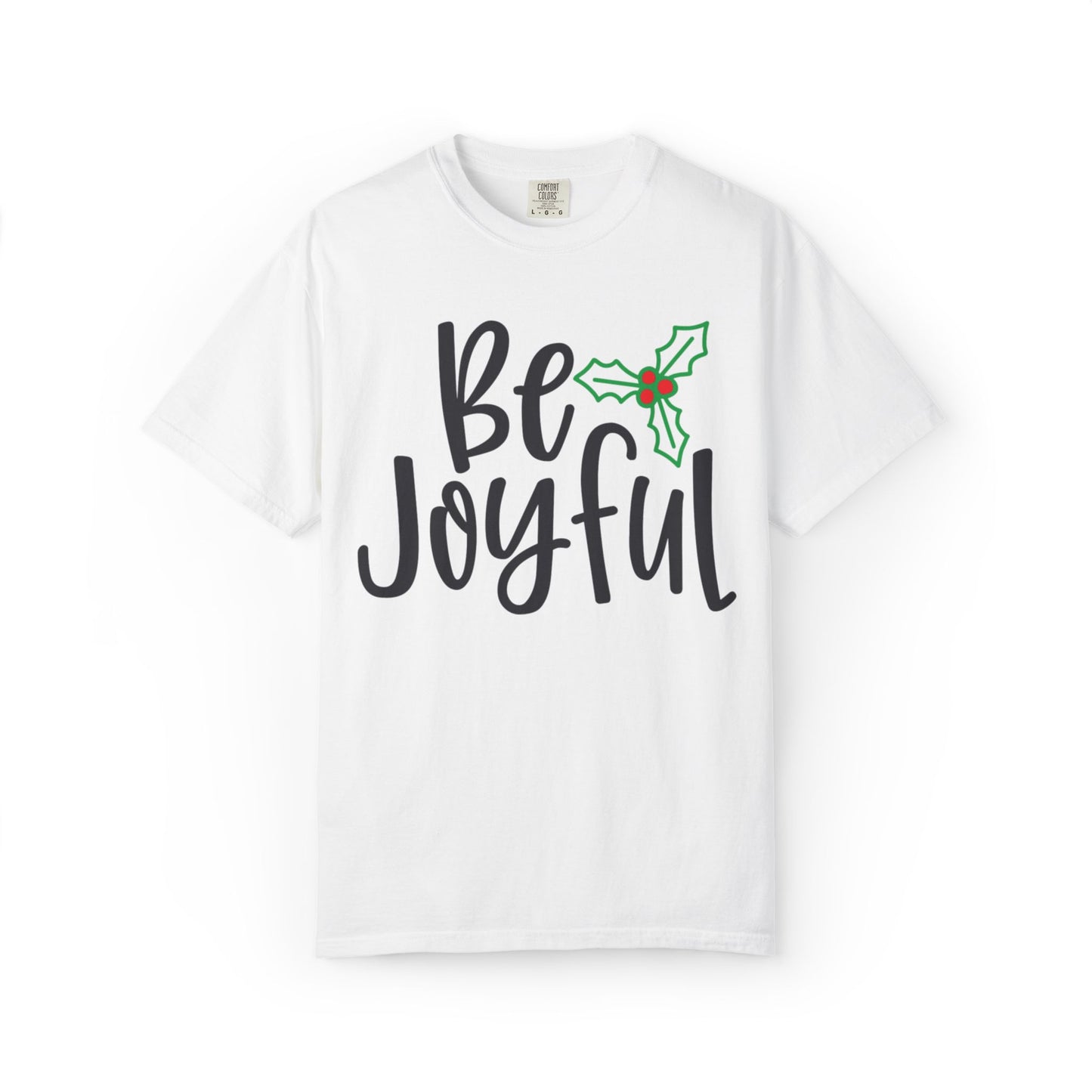Be Joyful Festival Season Tee Twinkle Lights New Year Celebration Merry Christmas Noel Delight Unisex Heavy Cotton T-Shirt