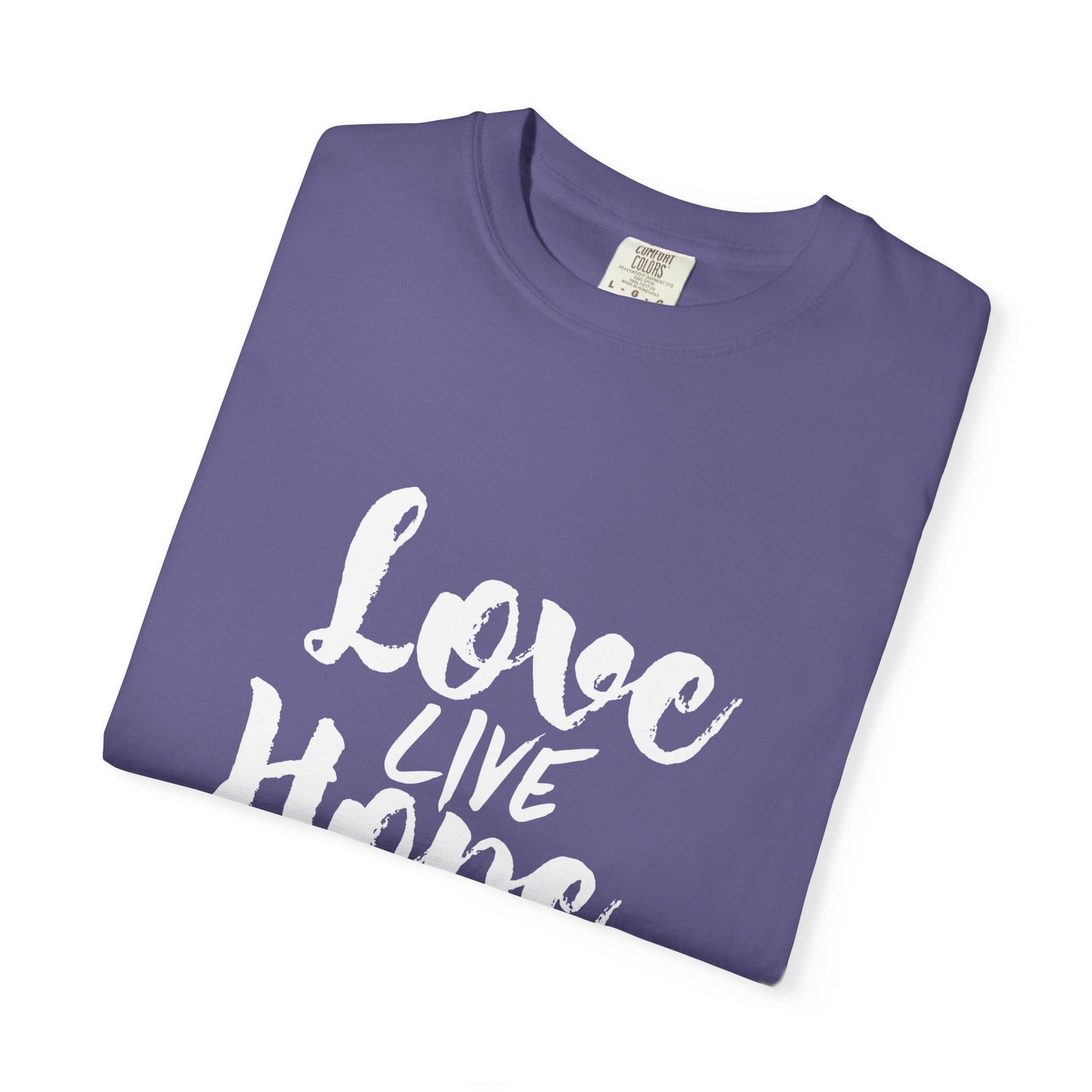 Love live hope Modern Tee Achievement Self-Improvement Unisex Heavy Cotton T-Shirt