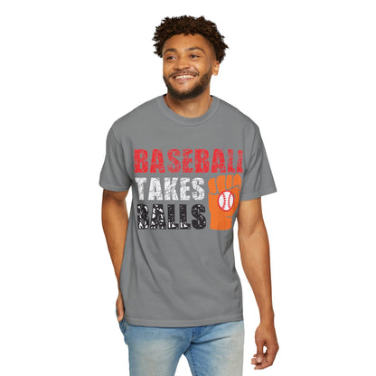 Baseball Takes Ball Defensive Prowess Tee Fielding Excellence Outfield Expertise Unisex Heavy Cotton T-Shirt