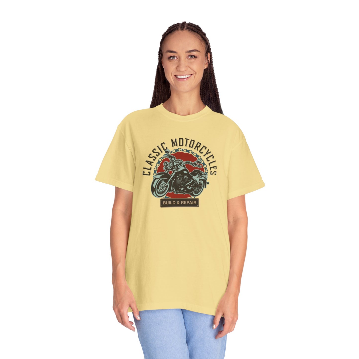 Classic Motorcycles Custom Engine Club Motorbike Lovers Trendy Tee High-speed Rider Adventure Racer Unisex Heavy Cotton T-Shirt