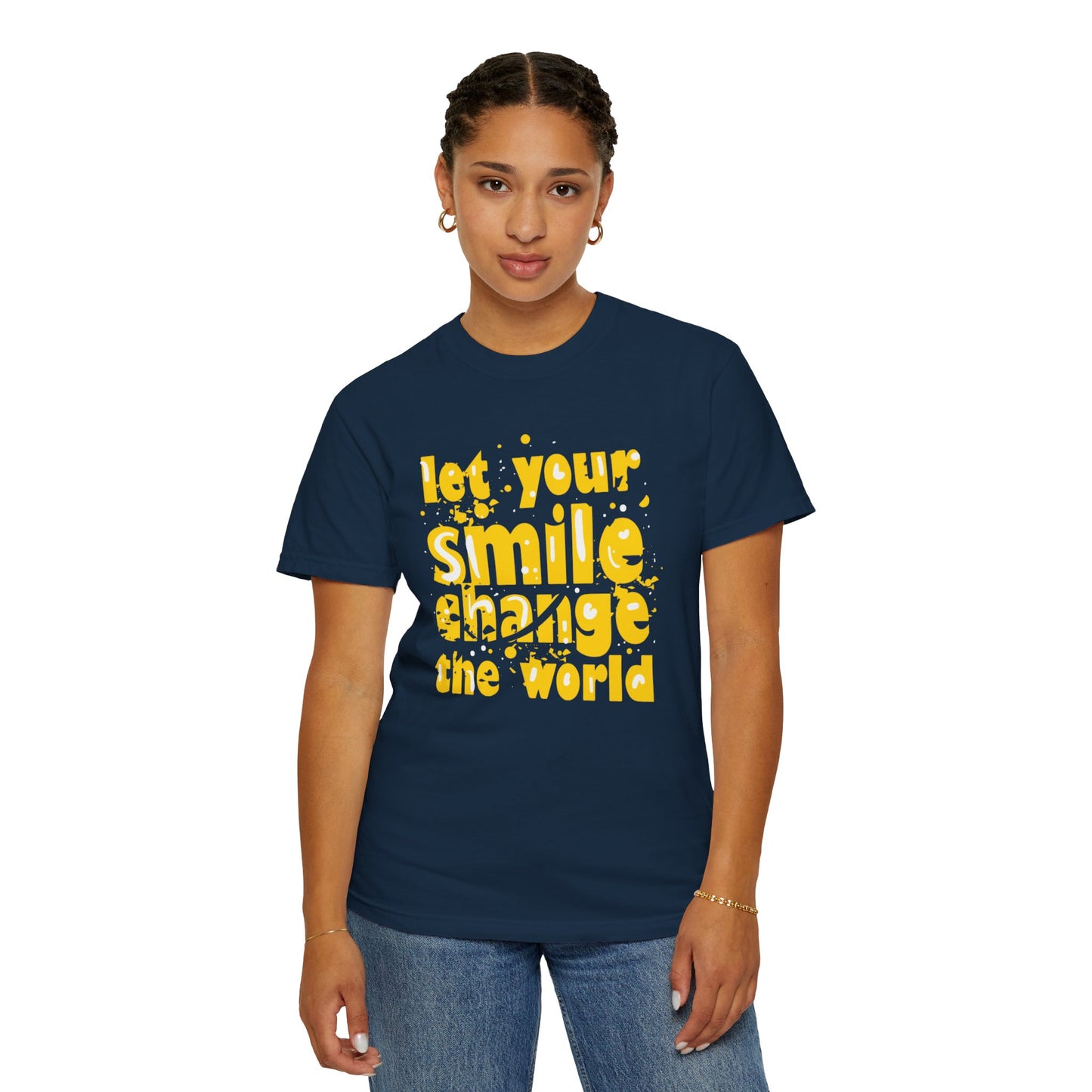 Let Your Smile Change The World Kindness Heartfelt Compliments Tee Thoughtful Gestures Love-Inspiration  Unisex Heavy Cotton T-Shirt