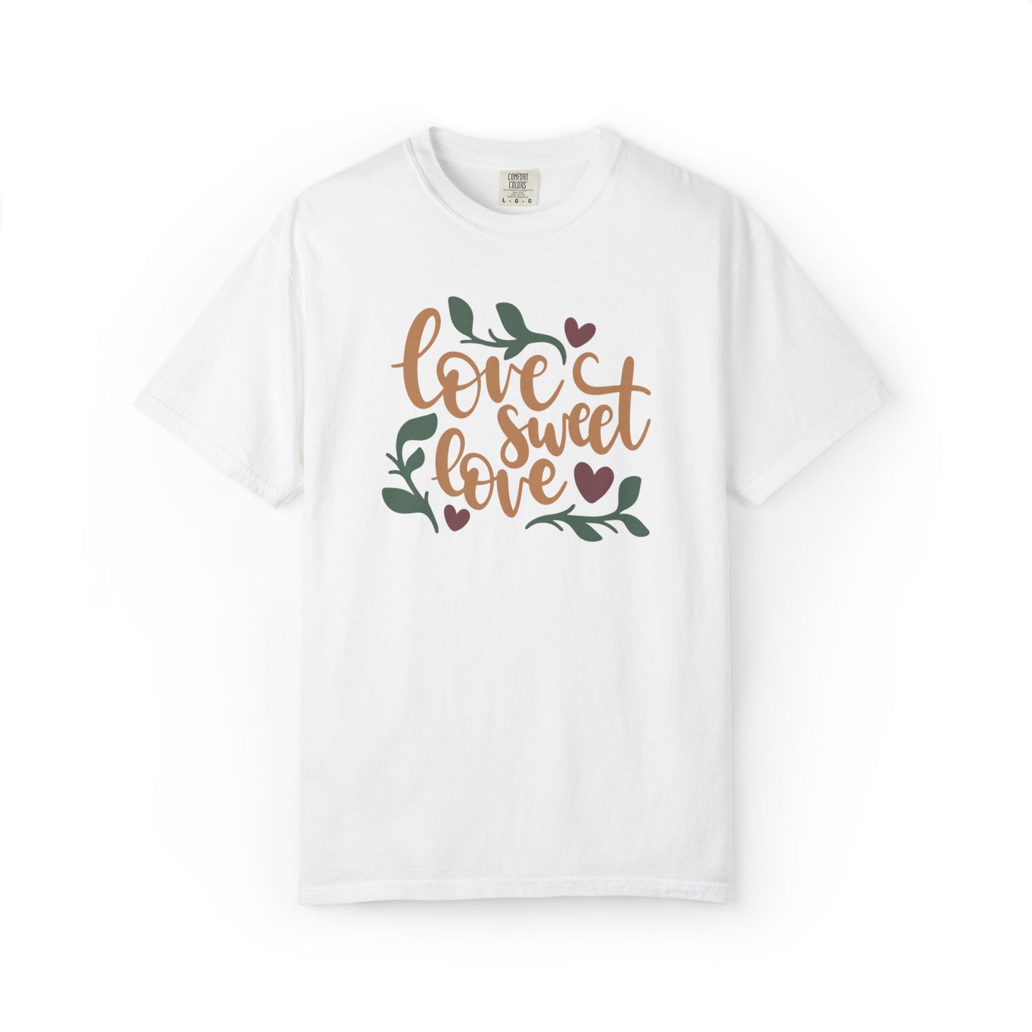 Love Sweet Love Boundless Love Affection Lover’s Tee Infinite Bliss Butterfly Kisses Evergreen Romance Unisex Heavy Cotton T-Shirt