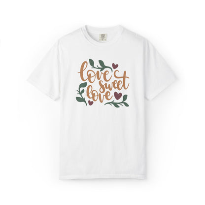 Love Sweet Love Boundless Love Affection Lover’s Tee Infinite Bliss Butterfly Kisses Evergreen Romance Unisex Heavy Cotton T-Shirt