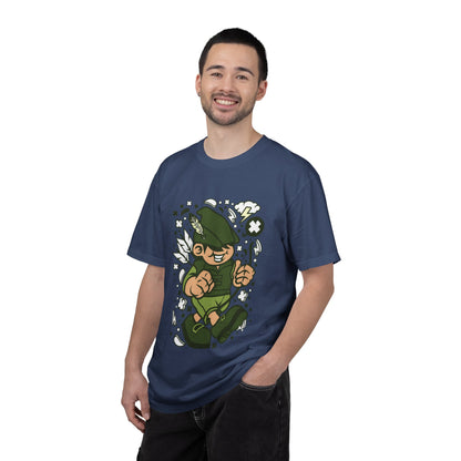 Rhino Robin Hood Folklore Mashup Tee Forest Guardian Adventure Story Fantasy Character Unisex Heavy Cotton T-Shirt