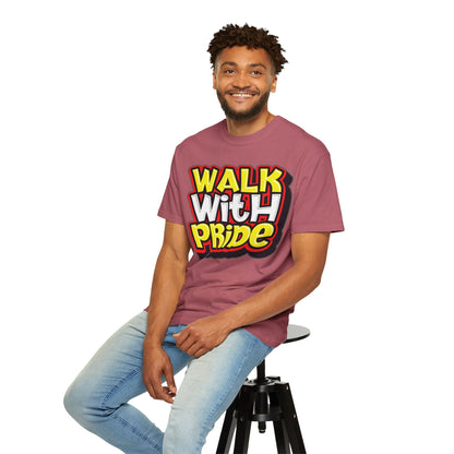 Walk With Pride Confidence Tee Aspiration Mindfulness Integrity Empowerment Unisex Heavy Cotton T-Shirt
