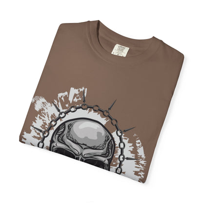 Chain Skull Cranium Head Anatomy Bones Trend Tee Horror Creepy Head X-ray Unisex Heavy Cotton T-Shirt