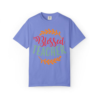 Blessed Teacher Role Model Supportive Learning Positive Reinforcement Moral Values Unisex Heavy Cotton T-Shirt