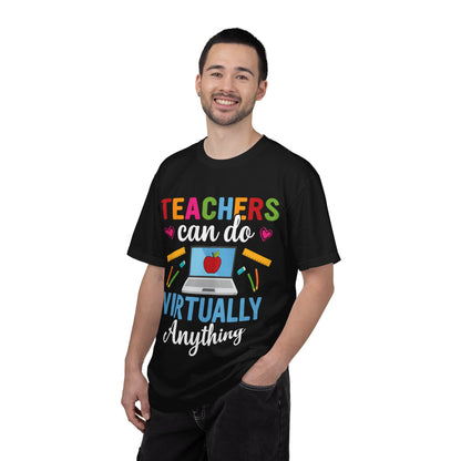 Inspirational Teacher Can Do Virtually Anything Enlightenment Bridge Builder Lifelong Mission Unisex Heavy Cotton T-Shirt