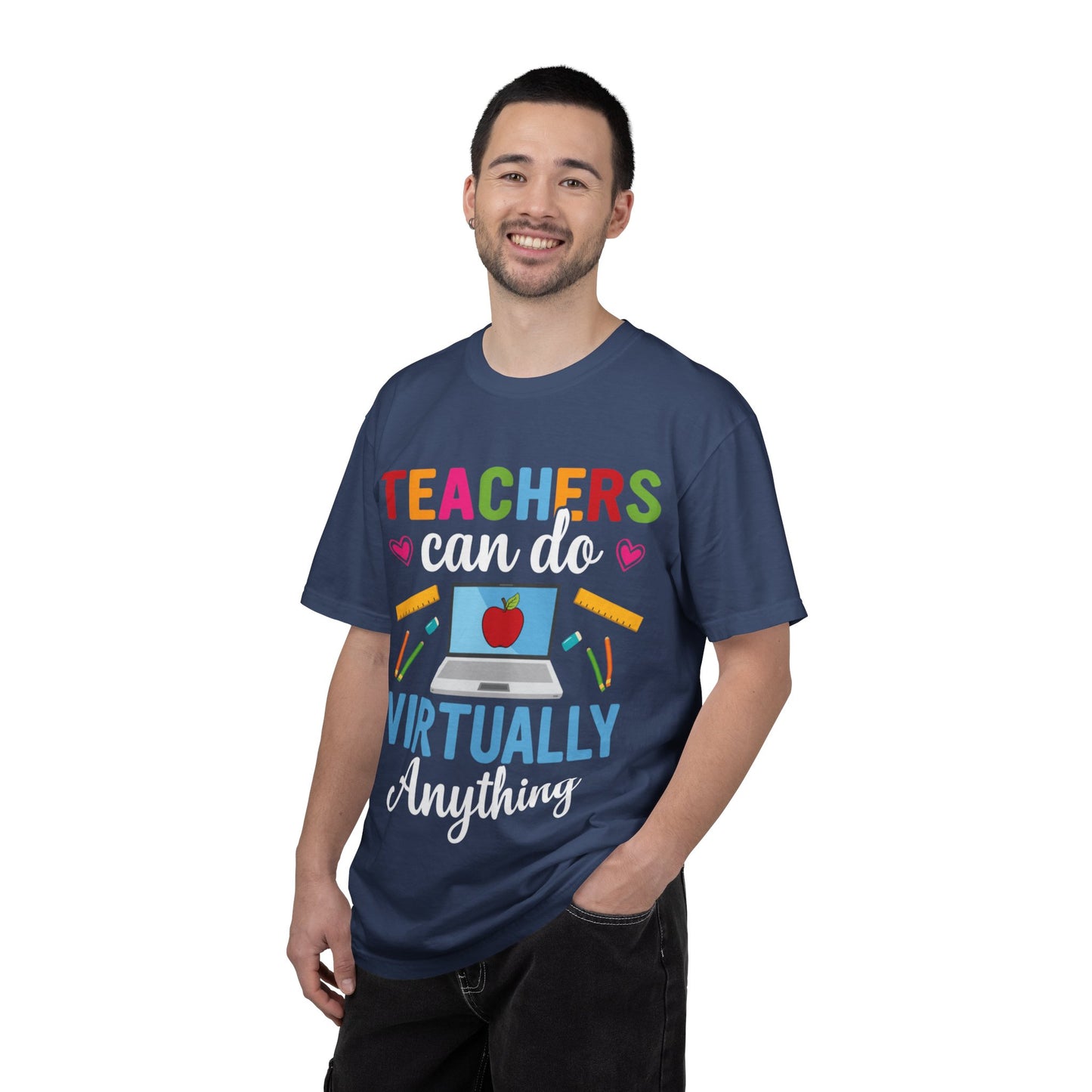 Inspirational Teacher Can Do Virtually Anything Enlightenment Bridge Builder Lifelong Mission Unisex Heavy Cotton T-Shirt