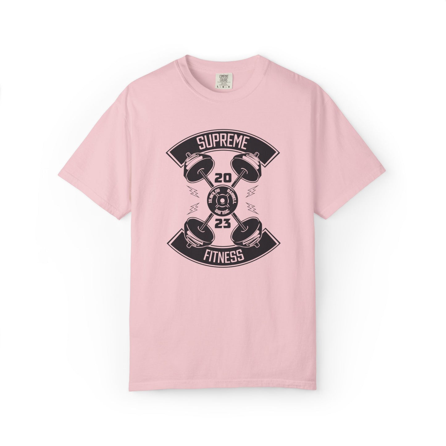 Inspirational Supreme Fitness Body Building Health & Supplements Fitness Lovers Dumbbells Bodybuilders Unisex Heavy Cotton T-Shirt