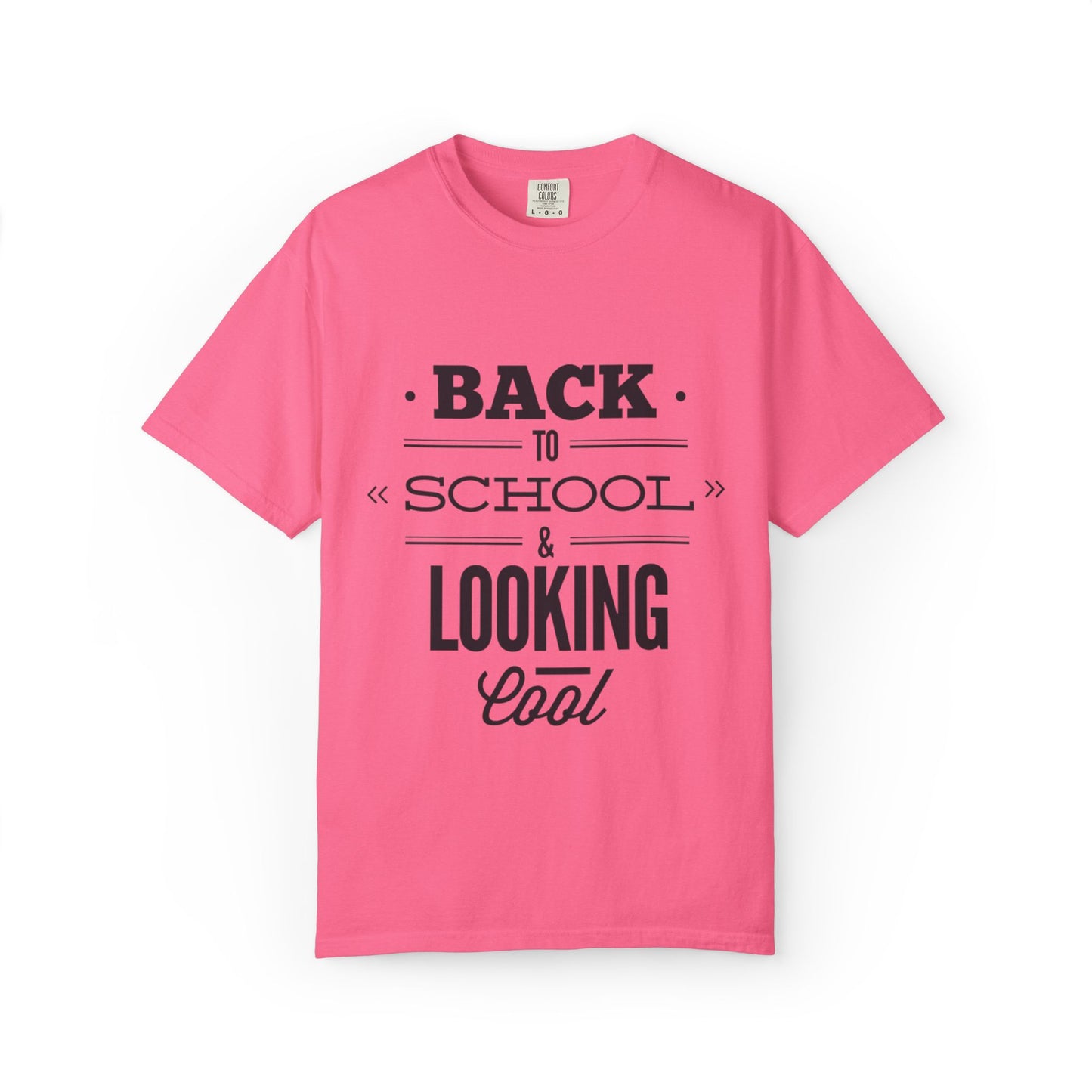 Funny Back To School Looking Cool New Beginning Educational Journey New Classroom Backpack Notebooks Unisex Heavy Cotton T-Shirt