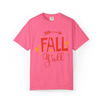 Fall Y’all Breeze Leaves Christmas Tee Jingle Bells Falling Beauty Holiday Spirit Unisex Heavy Cotton T-Shirt